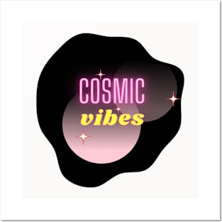 Cosmic vibes aesthetic graphic shape design Posters and Art